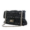 Chanel Patent Trimmed Sequined Satin Reissue 2.55 Single Flap 225 Secondhand