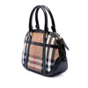 Burberry Small Leather Trimmed House Check Canvas Bridle Orchard Satchel Secondhand