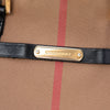 Burberry Small Leather Trimmed House Check Canvas Bridle Orchard Satchel Secondhand