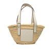 LOEWE Small Raffia Anagram Basket Tote Secondhand