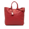 Prada Vitello Daino Side Zip Shopper Tote Secondhand