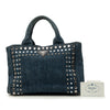 Prada Small Denim Canapa Bijoux Satchel Secondhand