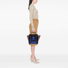 Celine Micro Tricolor Leather Luggage Tote Secondhand
