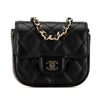 Chanel CC Quilted Lambskin Flap Card Holder On Chain Secondhand