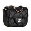 Chanel CC Quilted Lambskin Flap Card Holder On Chain Secondhand