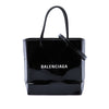 Balenciaga Patent Logo Shopping Tote XXS Secondhand