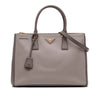 Prada Medium Bicolor Saffiano Lux Galleria Double Zip Satchel Secondhand