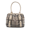 Burberry Small Smoke Check Coated Canvas Northfield Satchel Secondhand