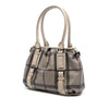 Burberry Small Smoke Check Coated Canvas Northfield Satchel Secondhand