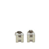 Secondhand Hermès Palladium Plated Cage d'H Push Back Earrings