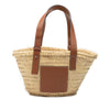 LOEWE Small Raffia Anagram Basket Tote Secondhand