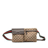 Gucci GG Canvas Web Double Pocket Belt Bag Secondhand