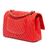 Chanel Medium Classic Chevron Lambskin Double Flap Secondhand