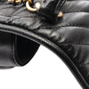 Chanel Mini Reverse Quilted Chevron Lambskin Round Satchel Secondhand