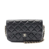Chanel CC Quilted Lambskin Flap Phone Holder Wallet on Chain Secondhand