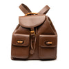 Gucci Calfskin Bamboo Drawstring Backpack Secondhand