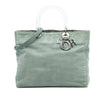 Dior Large Denim Cannage Acrylic Handles Lady Dior Secondhand