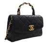 Chanel Mini CC Quilted Lambskin Links Top Handle Flap Secondhand