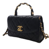 Chanel Mini CC Quilted Lambskin Links Top Handle Flap Secondhand
