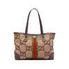 Gucci Medium Jumbo GG Canvas Web Ophidia Tote Secondhand