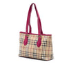 Secondhand Burberry Medium Haymarket Check Coated Canvas Regent Tote