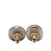 Chanel Resin CC Round Push Back Earrings Secondhand