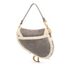 Dior Shearling Suede Saddle Bag Secondhand