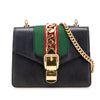 Gucci Mini Leather Web Sylvie Chain Crossbody Secondhand