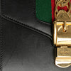 Gucci Mini Leather Web Sylvie Chain Crossbody Secondhand
