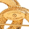 Secondhand Chanel CC Gold Plated Rope Edge Brooch