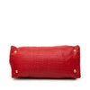 Prada Small Woven Goatskin Madras Satchel Secondhand