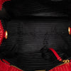 Prada Small Woven Goatskin Madras Satchel Secondhand