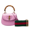 Gucci Mini Calfskin Web 1947 Bamboo Top Handle Bag Secondhand