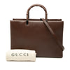 Gucci Calfskin Bamboo Satchel Secondhand
