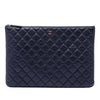 Chanel Large Quilted Caviar O Case Clutch Secondhand