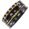 Chanel CC Quilted Patent Round Vanity Bag Secondhand