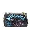Balenciaga M Grained Calfskin Graffiti BB Round Crossbody Secondhand