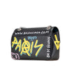 Balenciaga M Grained Calfskin Graffiti BB Round Crossbody Secondhand