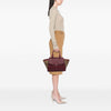 Burberry Leather and Mega Check Canvas Harcourt Satchel Secondhand