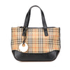 Burberry Haymarket Check Canvas Handbag Secondhand