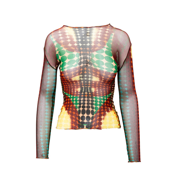Jean Paul Gaultier Cyberdot Mesh Top - '90s | Luxury Vintage