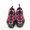 Jimmy Choo Diamond Fabric Sneakers in Pink x Black, Size 39 EU Secondhand
