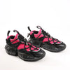 Jimmy Choo Diamond Fabric Sneakers in Pink x Black, Size 39 EU Secondhand