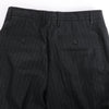 Secondhand Just Cavalli Stripped Wool Trousers in Black, Size 46 IT