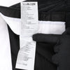 Secondhand Just Cavalli Stripped Wool Trousers in Black, Size 46 IT