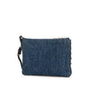 Prada Denim Borchie Wristlet Pouch Secondhand