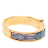 Hermès Narrow Printed Enamel Hinge Bracelet Secondhand