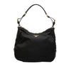Prada Saffiano Trimmed Tessuto Shoulder Bag Secondhand