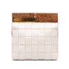 Bottega Veneta Lambskin Maxi Intrecciato The Snap Clutch Secondhand