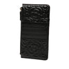 Chanel CC Embossed Caviar Camellia Flat Phone Case Wallet Pouch Secondhand